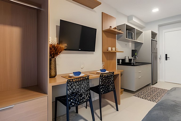 Studio Moderno na Liberdade Próximo do Metrô